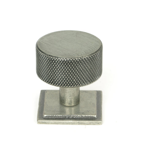 From The Anvil - Pewter Brompton Cabinet Knob - 32mm (Square) | Sku. 46885 | Trade Door Handles.