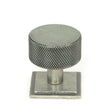 From The Anvil - Pewter Brompton Cabinet Knob - 32mm (Square) | Sku. 46885 | Trade Door Handles.