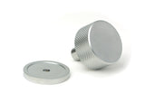 From The Anvil - Satin Chrome Brompton Cabinet Knob - 32mm (Plain) | Sku. 46888 | Trade Door Handles.