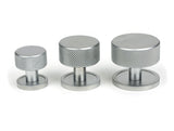 From The Anvil - Satin Chrome Brompton Cabinet Knob - 32mm (Plain) | Sku. 46888 | Trade Door Handles.