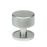From The Anvil - Satin Chrome Brompton Cabinet Knob - 32mm (Plain) | Sku. 46888 | Trade Door Handles.