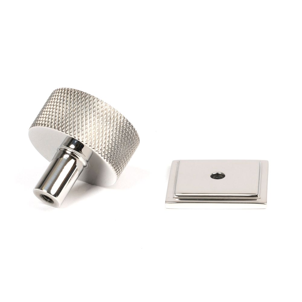 From The Anvil - Polished SS (304) Brompton Cabinet Knob - 32mm (Square) | Sku. 46889 | Trade Door Handles.