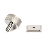 From The Anvil - Polished SS (304) Brompton Cabinet Knob - 32mm (Square) | Sku. 46889 | Trade Door Handles.