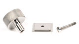 From The Anvil - Polished SS (304) Brompton Cabinet Knob - 32mm (Square) | Sku. 46889 | Trade Door Handles.