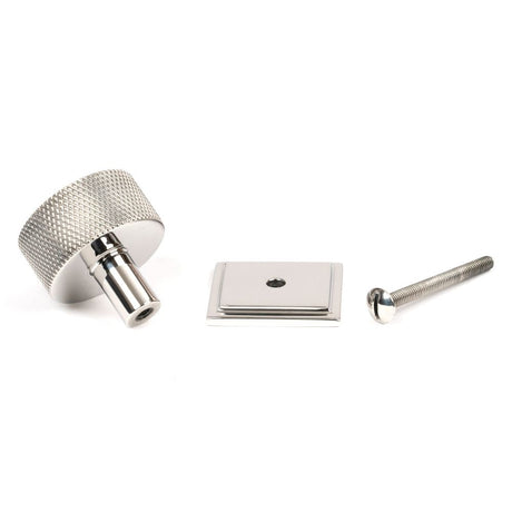 From The Anvil - Polished SS (304) Brompton Cabinet Knob - 32mm (Square) | Sku. 46889 | Trade Door Handles.