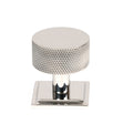 From The Anvil - Polished SS (304) Brompton Cabinet Knob - 32mm (Square) | Sku. 46889 | Trade Door Handles.