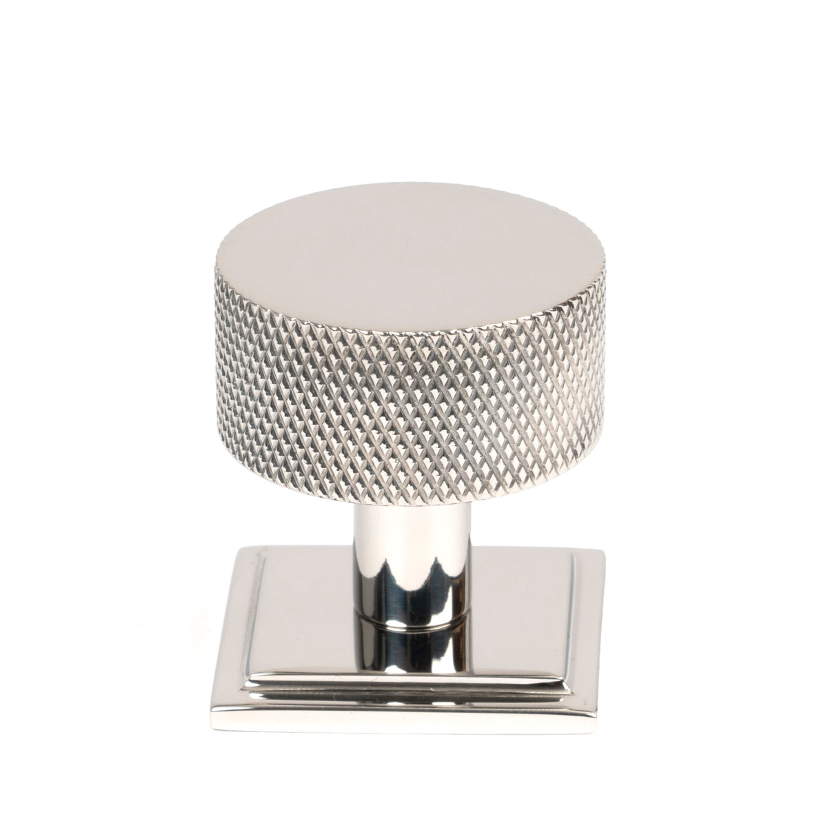 From The Anvil - Polished SS (304) Brompton Cabinet Knob - 32mm (Square) | Sku. 46889 | Trade Door Handles.