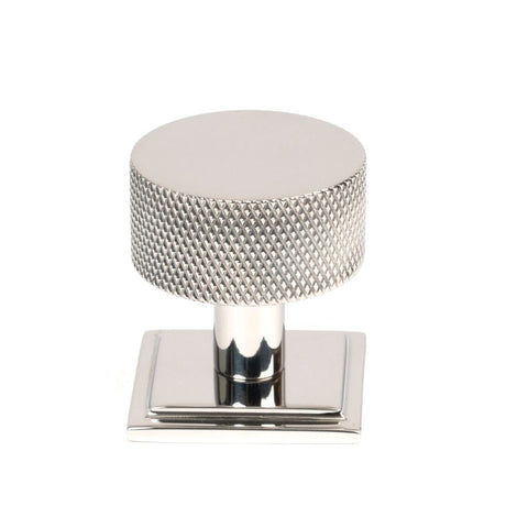 From The Anvil - Polished SS (304) Brompton Cabinet Knob - 32mm (Square) | Sku. 46889 | Trade Door Handles.