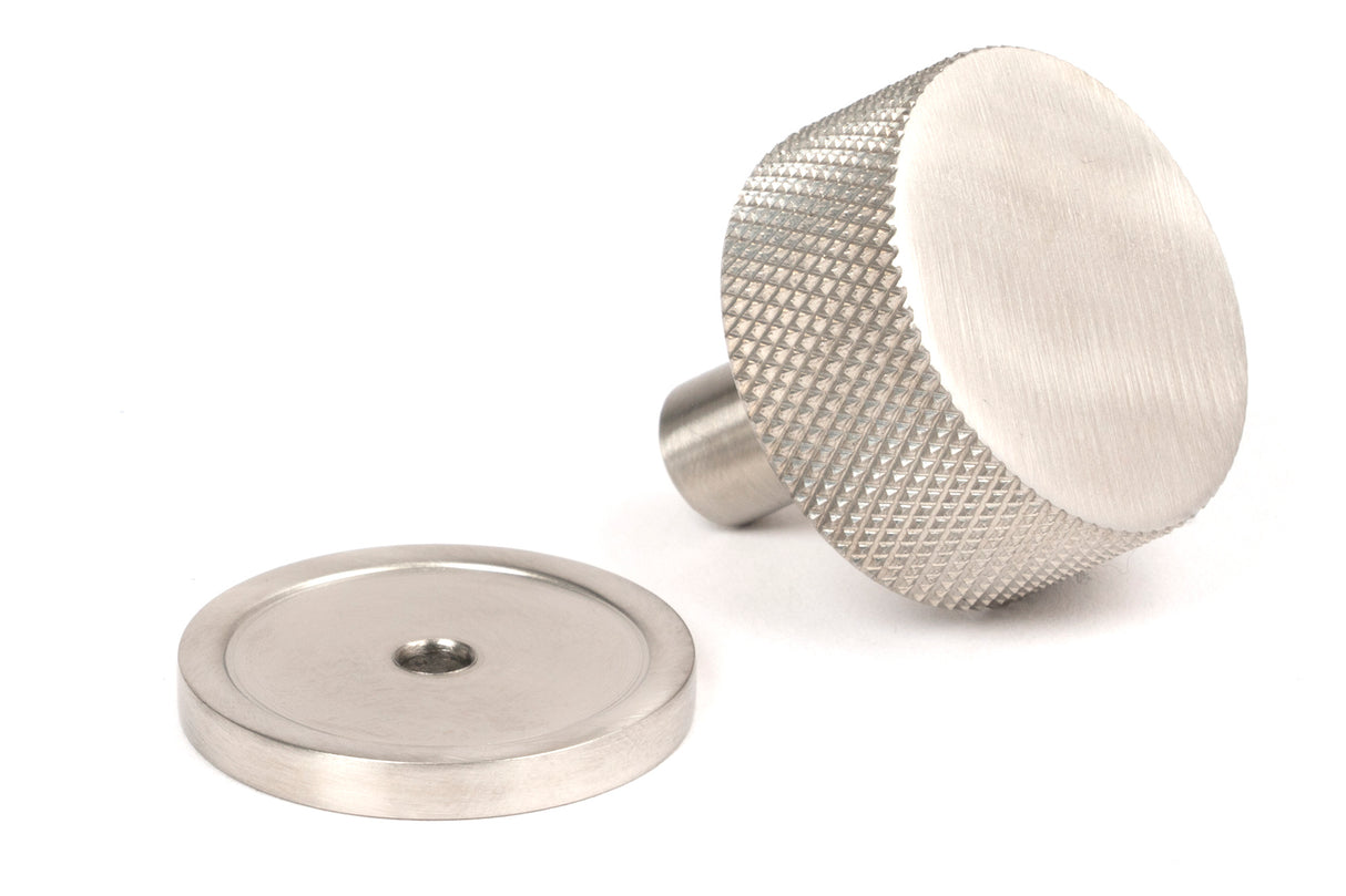 From The Anvil - Satin SS (304) Brompton Cabinet Knob - 32mm (Plain) | Sku. 46890 | Trade Door Handles.