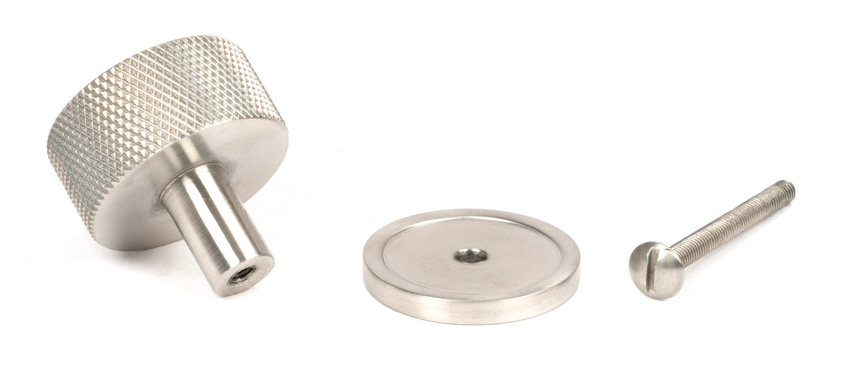 From The Anvil - Satin SS (304) Brompton Cabinet Knob - 32mm (Plain) | Sku. 46890 | Trade Door Handles.