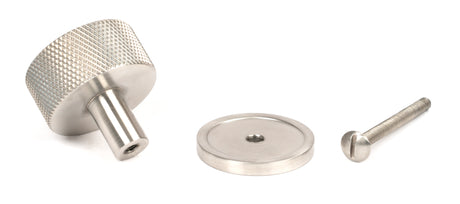From The Anvil - Satin SS (304) Brompton Cabinet Knob - 32mm (Plain) | Sku. 46890 | Trade Door Handles.