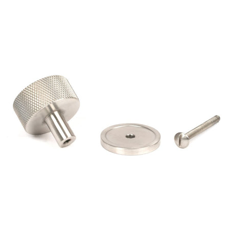 From The Anvil - Satin SS (304) Brompton Cabinet Knob - 32mm (Plain) | Sku. 46890 | Trade Door Handles.