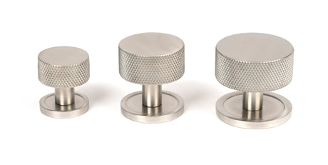 From The Anvil - Satin SS (304) Brompton Cabinet Knob - 32mm (Plain) | Sku. 46890 | Trade Door Handles.