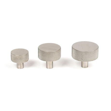 From The Anvil - Satin SS (304) Brompton Cabinet Knob - 32mm (No rose) | Sku. 46891 | Trade Door Handles.