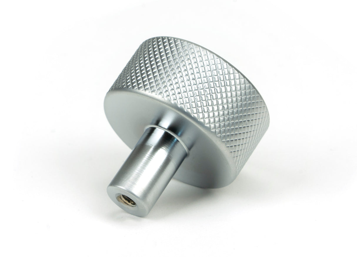 From The Anvil - Satin Chrome Brompton Cabinet Knob - 32mm (No rose) | Sku. 46892 | Trade Door Handles.
