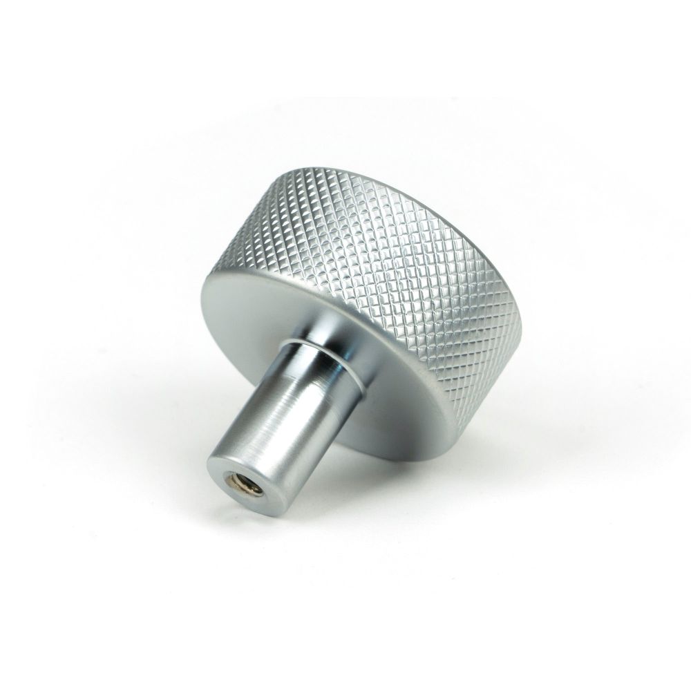 From The Anvil - Satin Chrome Brompton Cabinet Knob - 32mm (No rose) | Sku. 46892 | Trade Door Handles.