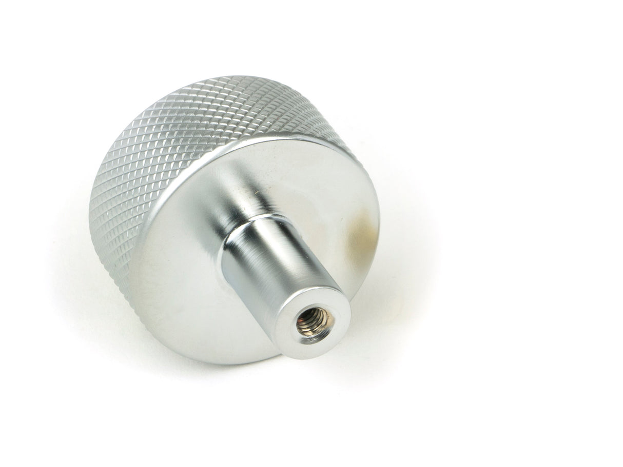From The Anvil - Satin Chrome Brompton Cabinet Knob - 32mm (No rose) | Sku. 46892 | Trade Door Handles.