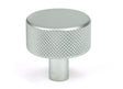 From The Anvil - Satin Chrome Brompton Cabinet Knob - 32mm (No rose) | Sku. 46892 | Trade Door Handles.