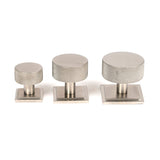 From The Anvil - Satin SS (304) Brompton Cabinet Knob - 32mm (Square) | Sku. 46893 | Trade Door Handles.