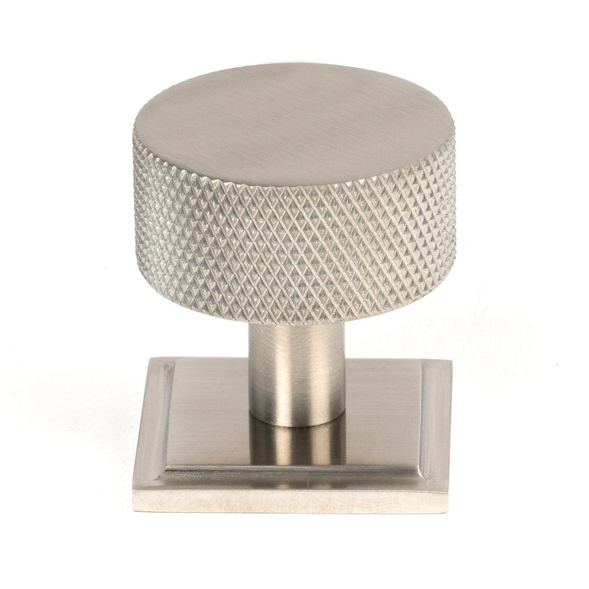 From The Anvil - Satin SS (304) Brompton Cabinet Knob - 32mm (Square) | Sku. 46893 | Trade Door Handles.