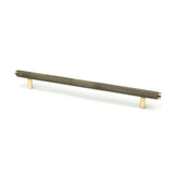 From The Anvil - Aged Brass Full Brompton Pull Handle - Large | Sku. 46896 | Trade Door Handles.