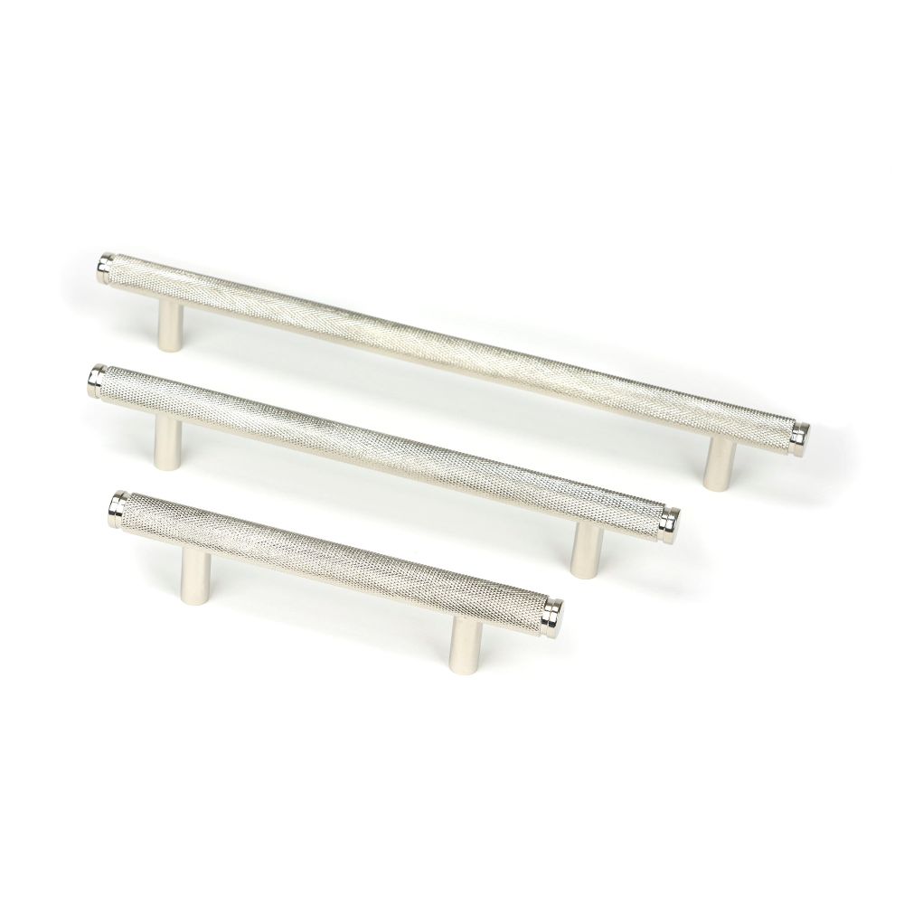 From The Anvil - Polished Nickel Full Brompton Pull Handle - Medium | Sku. 46901 | Trade Door Handles.