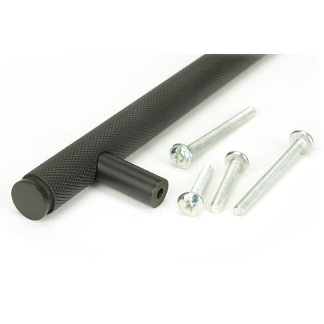From The Anvil - Aged Bronze Full Brompton Pull Handle - Medium | Sku. 46904 | Trade Door Handles.