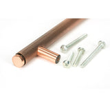 From The Anvil - Polished Bronze Full Brompton Pull Handle - Small | Sku. 46906 | Trade Door Handles.