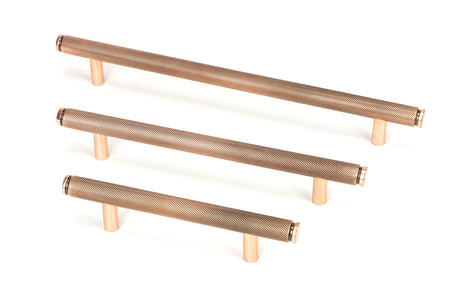 From The Anvil - Polished Bronze Full Brompton Pull Handle - Medium | Sku. 46907 | Trade Door Handles.