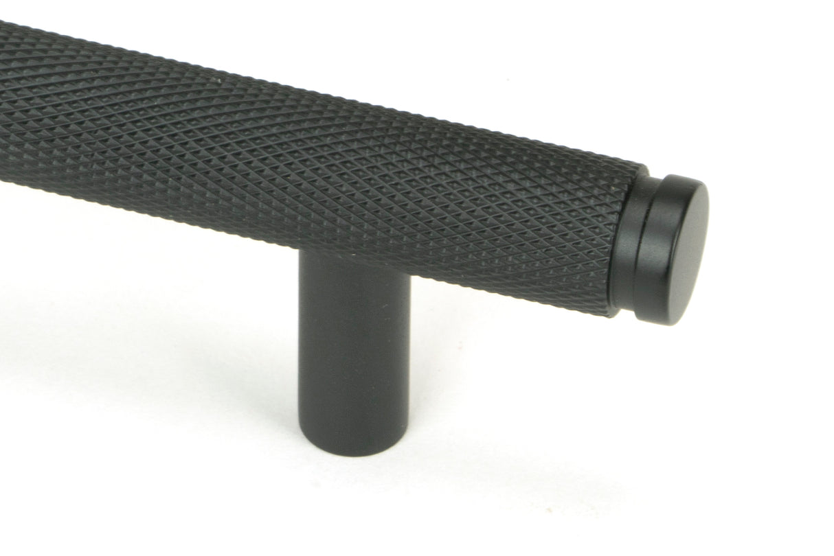 From The Anvil - Matt Black Full Brompton Pull Handle - Large | Sku. 46914 | Trade Door Handles.