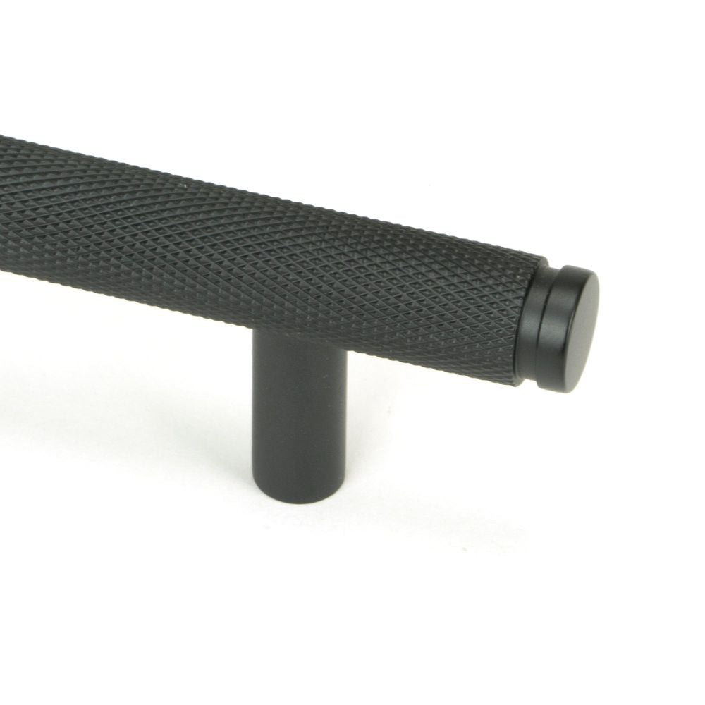 From The Anvil - Matt Black Full Brompton Pull Handle - Large | Sku. 46914 | Trade Door Handles.