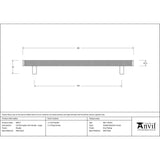 From The Anvil - Pewter Full Brompton Pull Handle - Large | Sku. 46917 | Trade Door Handles.