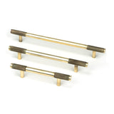 From The Anvil - Aged Brass Half Brompton Pull Handle - Small | Sku. 46924 | Trade Door Handles.