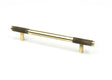 From The Anvil - Aged Brass Half Brompton Pull Handle - Medium | Sku. 46925 | Trade Door Handles.