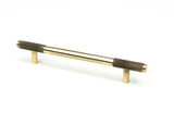 From The Anvil - Aged Brass Half Brompton Pull Handle - Medium | Sku. 46925 | Trade Door Handles.