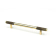 From The Anvil - Aged Brass Half Brompton Pull Handle - Medium | Sku. 46925 | Trade Door Handles.