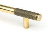 From The Anvil - Aged Brass Half Brompton Pull Handle - Large | Sku. 46926 | Trade Door Handles.
