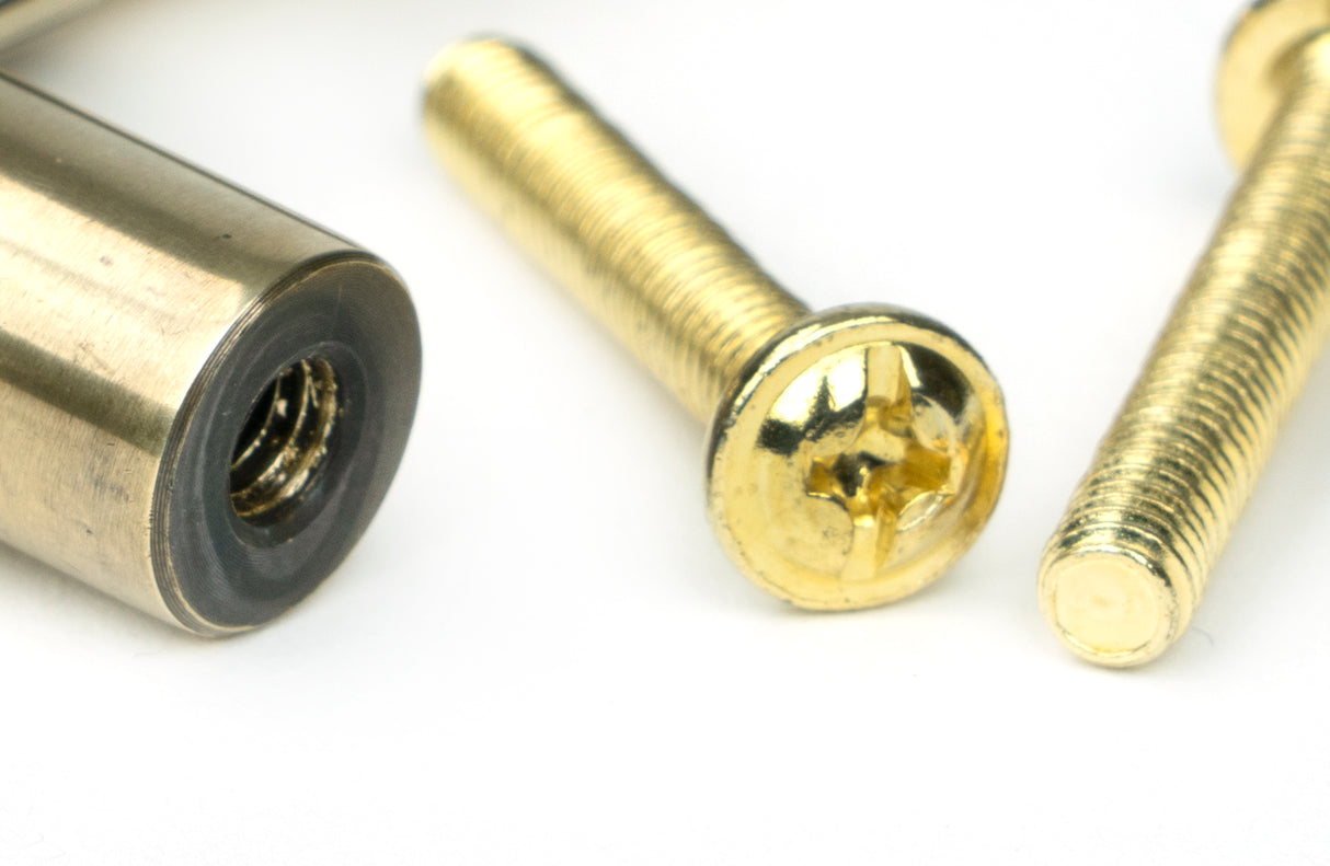 From The Anvil - Aged Brass Half Brompton Pull Handle - Large | Sku. 46926 | Trade Door Handles.