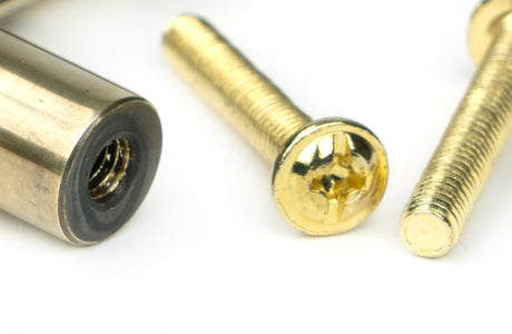 From The Anvil - Aged Brass Half Brompton Pull Handle - Large | Sku. 46926 | Trade Door Handles.