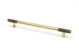 From The Anvil - Aged Brass Half Brompton Pull Handle - Large | Sku. 46926 | Trade Door Handles.