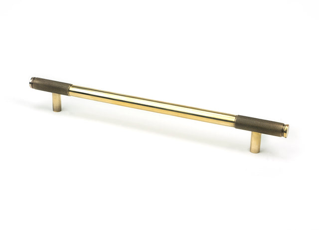 From The Anvil - Aged Brass Half Brompton Pull Handle - Large | Sku. 46926 | Trade Door Handles.