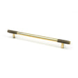 From The Anvil - Aged Brass Half Brompton Pull Handle - Large | Sku. 46926 | Trade Door Handles.