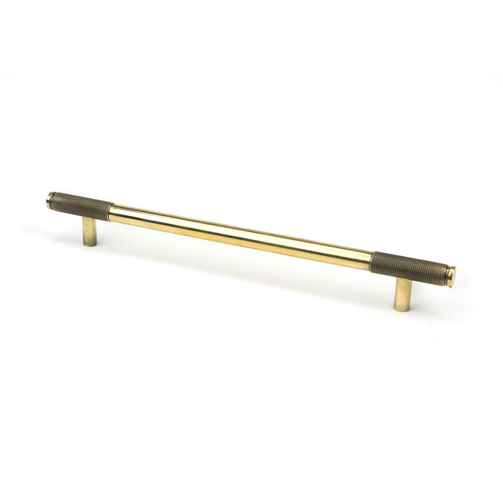From The Anvil - Aged Brass Half Brompton Pull Handle - Large | Sku. 46926 | Trade Door Handles.