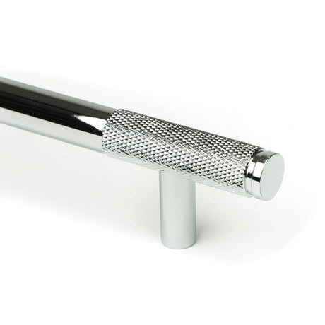 From The Anvil - Polished Chrome Half Brompton Pull Handle - Medium | Sku. 46928 | Trade Door Handles.