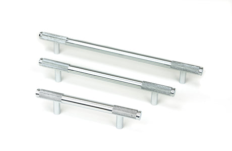 From The Anvil - Polished Chrome Half Brompton Pull Handle - Medium | Sku. 46928 | Trade Door Handles.