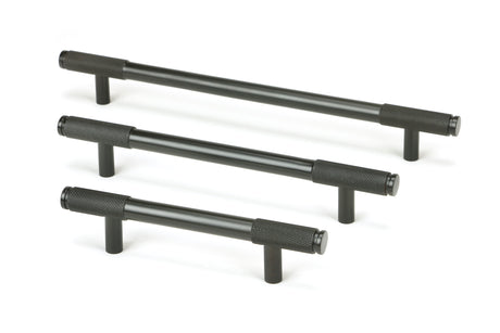 From The Anvil - Aged Bronze Half Brompton Pull Handle - Small | Sku. 46933 | Trade Door Handles.