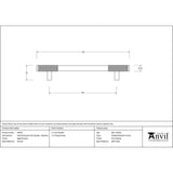 From The Anvil - Aged Bronze Half Brompton Pull Handle - Medium | Sku. 46934 | Trade Door Handles.