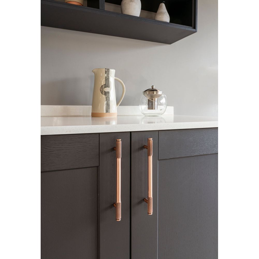 From The Anvil - Polished Bronze Half Brompton Pull Handle - Medium | Sku. 46937 | Trade Door Handles.