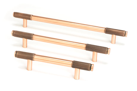 From The Anvil - Polished Bronze Half Brompton Pull Handle - Large | Sku. 46938 | Trade Door Handles.