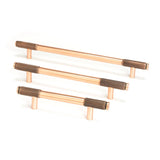 From The Anvil - Polished Bronze Half Brompton Pull Handle - Large | Sku. 46938 | Trade Door Handles.